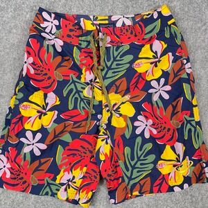 Patagonia Board Shorts Men's 31 Floral Print Colorful Swim‎ Trunks 9"
